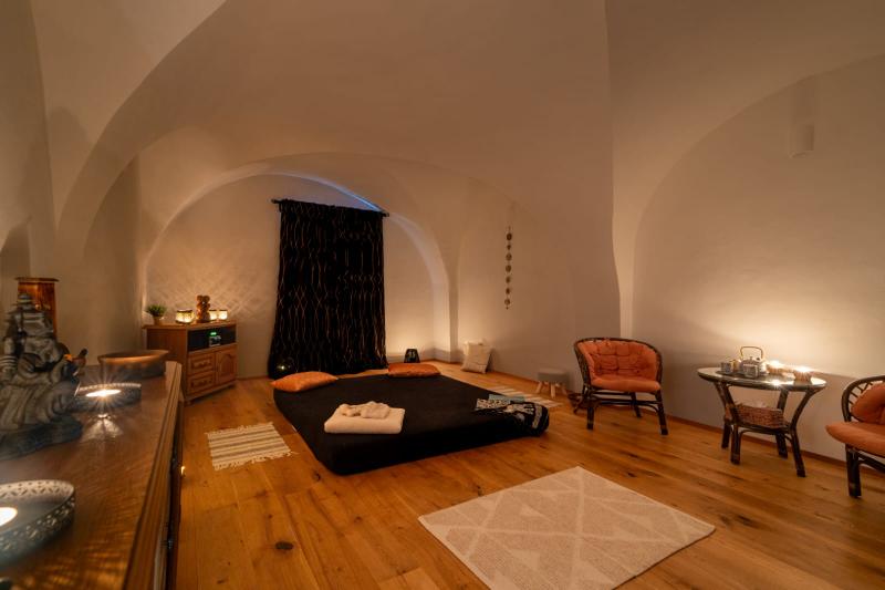 Masážní místnost s klenbou